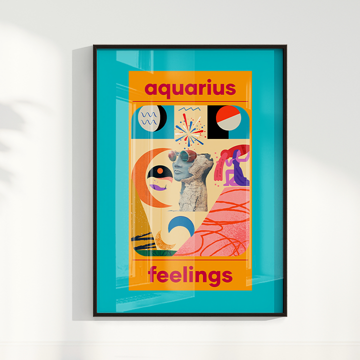 Quadro Signos - Aquarius por Joana Petribú