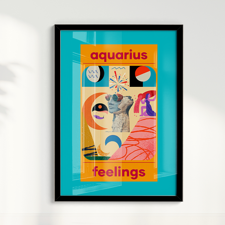 Quadro Signos - Aquarius por Joana Petribú