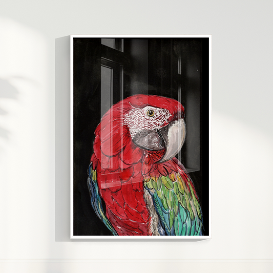 Quadro Arara por aquarelando