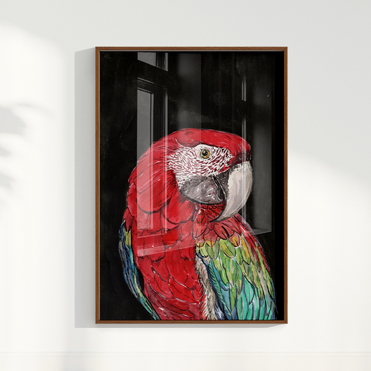 Quadro Arara por aquarelando