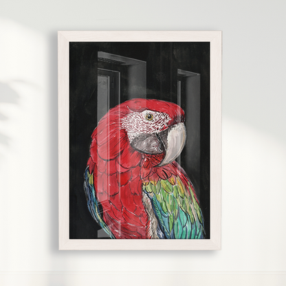 Quadro Arara por aquarelando
