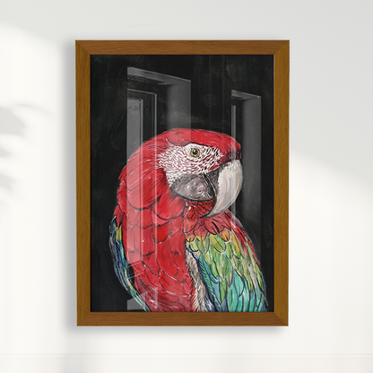 Quadro Arara por aquarelando