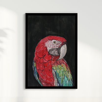 Quadro Arara por aquarelando