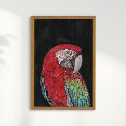 Quadro Arara por aquarelando