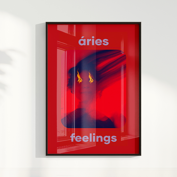 Quadro Signos - Aries Feelings por Joana Petribú