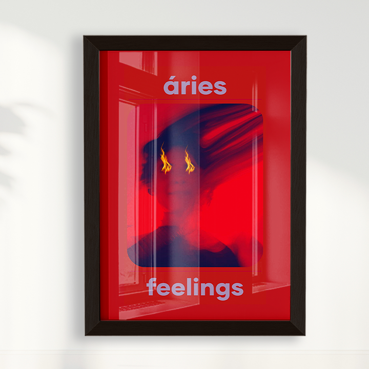 Quadro Signos - Aries Feelings por Joana Petribú
