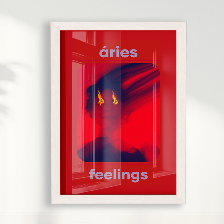 Quadro Signos - Aries Feelings por Joana Petribú