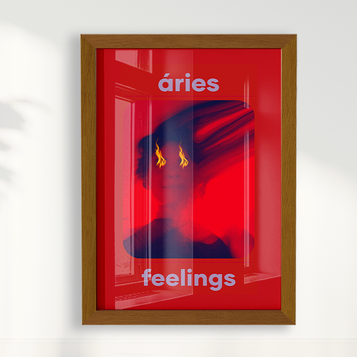 Quadro Signos - Aries Feelings por Joana Petribú