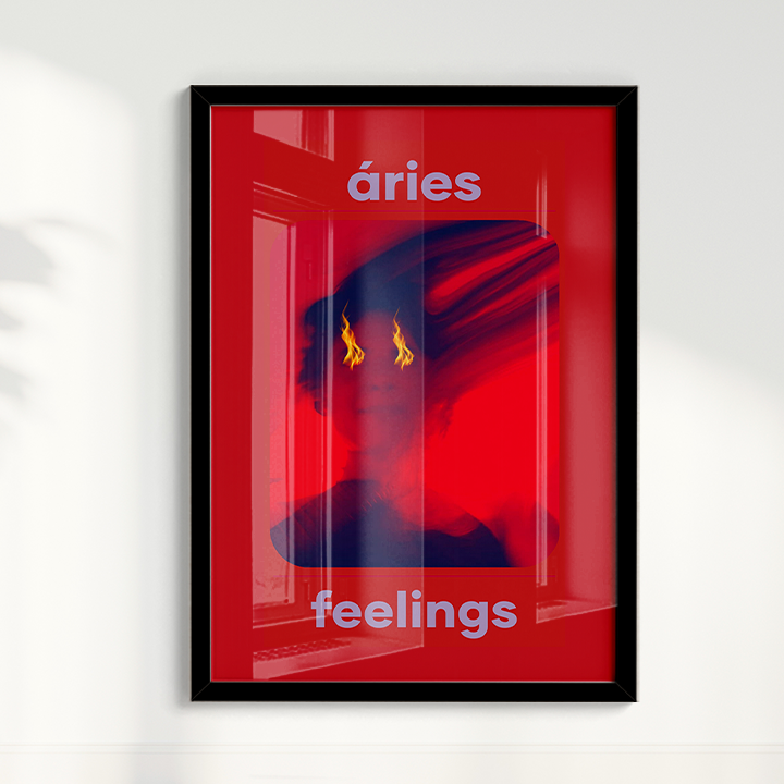 Quadro Signos - Aries Feelings por Joana Petribú