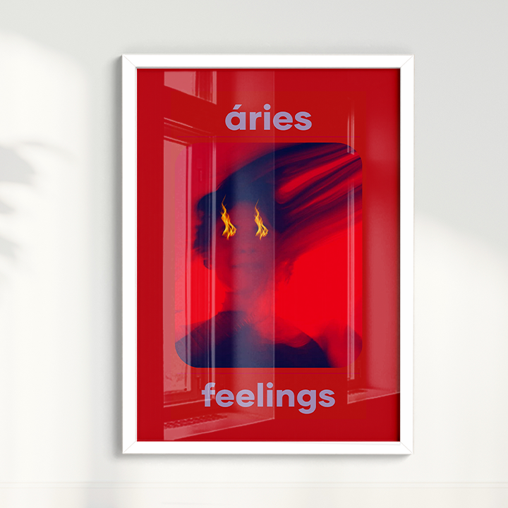 Quadro Signos - Aries Feelings por Joana Petribú