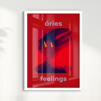 Quadro Signos - Aries Feelings por Joana Petribú