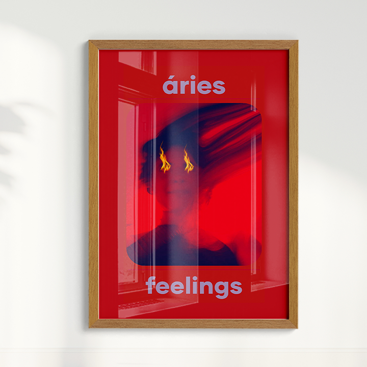 Quadro Signos - Aries Feelings por Joana Petribú