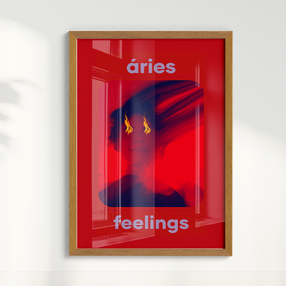 Quadro Signos - Aries Feelings por Joana Petribú