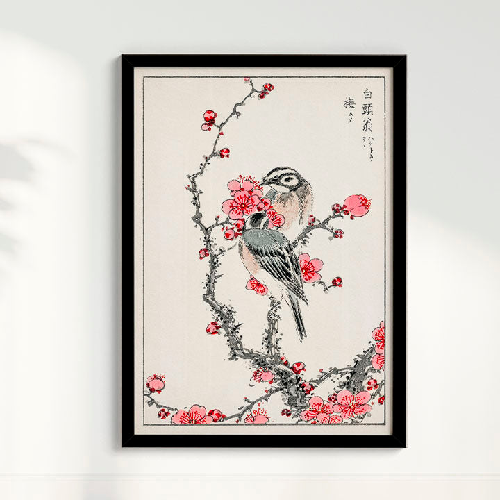 Quadro Birds (1885) por Numata Kashu