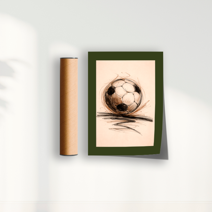 Quadro Bola de Futebol Artístico
