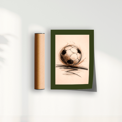 Quadro Bola de Futebol Artístico