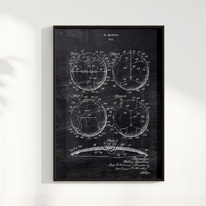 Quadro Patente Bola de Futebol