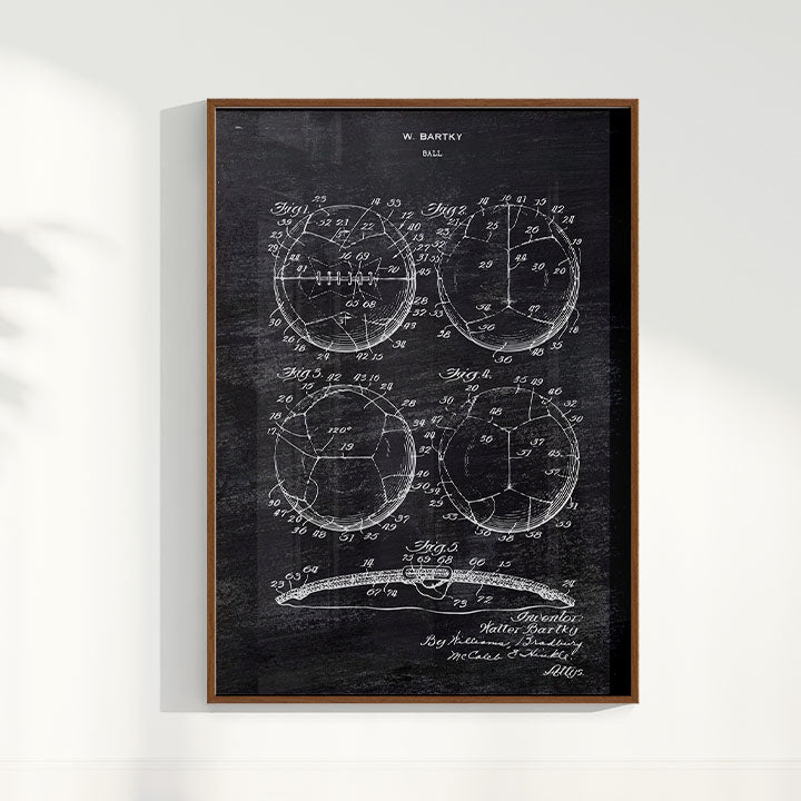 Quadro Patente Bola de Futebol