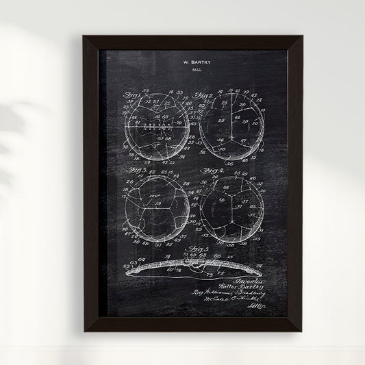 Quadro Patente Bola de Futebol