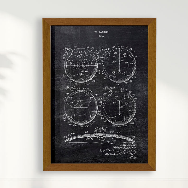 Quadro Patente Bola de Futebol