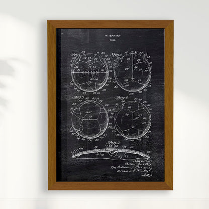 Quadro Patente Bola de Futebol