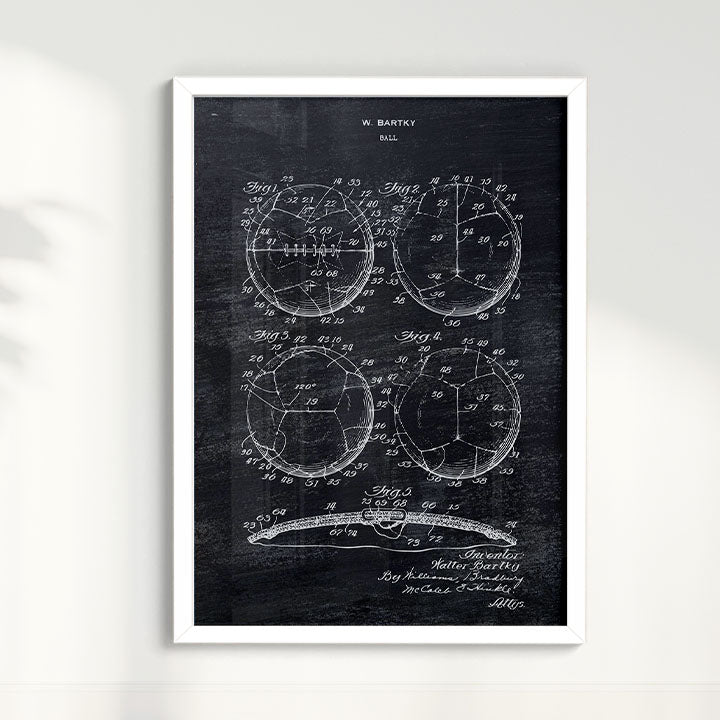 Quadro Patente Bola de Futebol