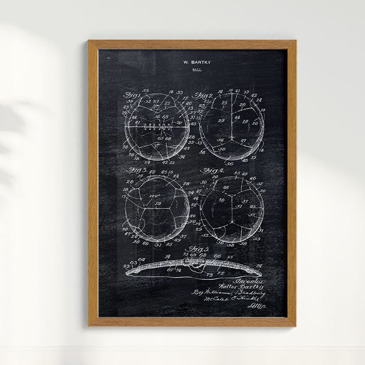 Quadro Patente Bola de Futebol