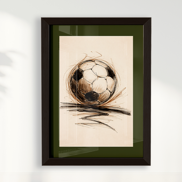 Quadro Bola de Futebol Artístico