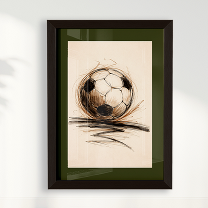 Quadro Bola de Futebol Artístico