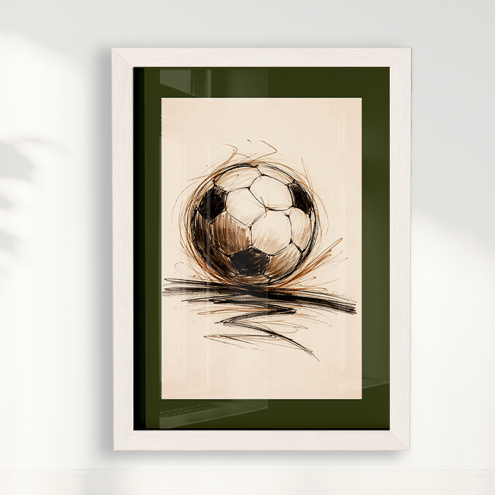 Quadro Bola de Futebol Artístico