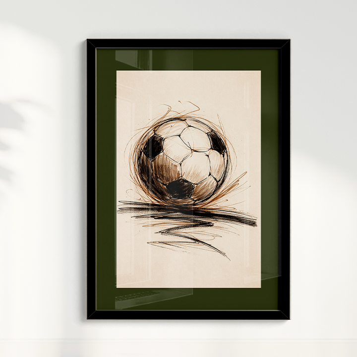 Quadro Bola de Futebol Artístico