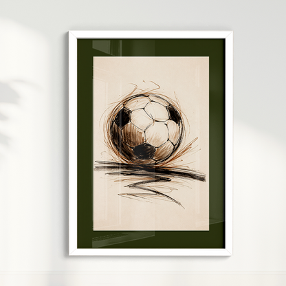 Quadro Bola de Futebol Artístico