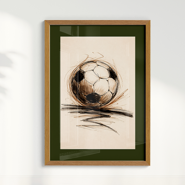 Quadro Bola de Futebol Artístico