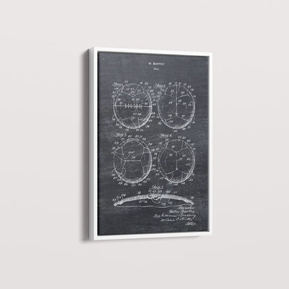 Quadro Patente Bola de Futebol