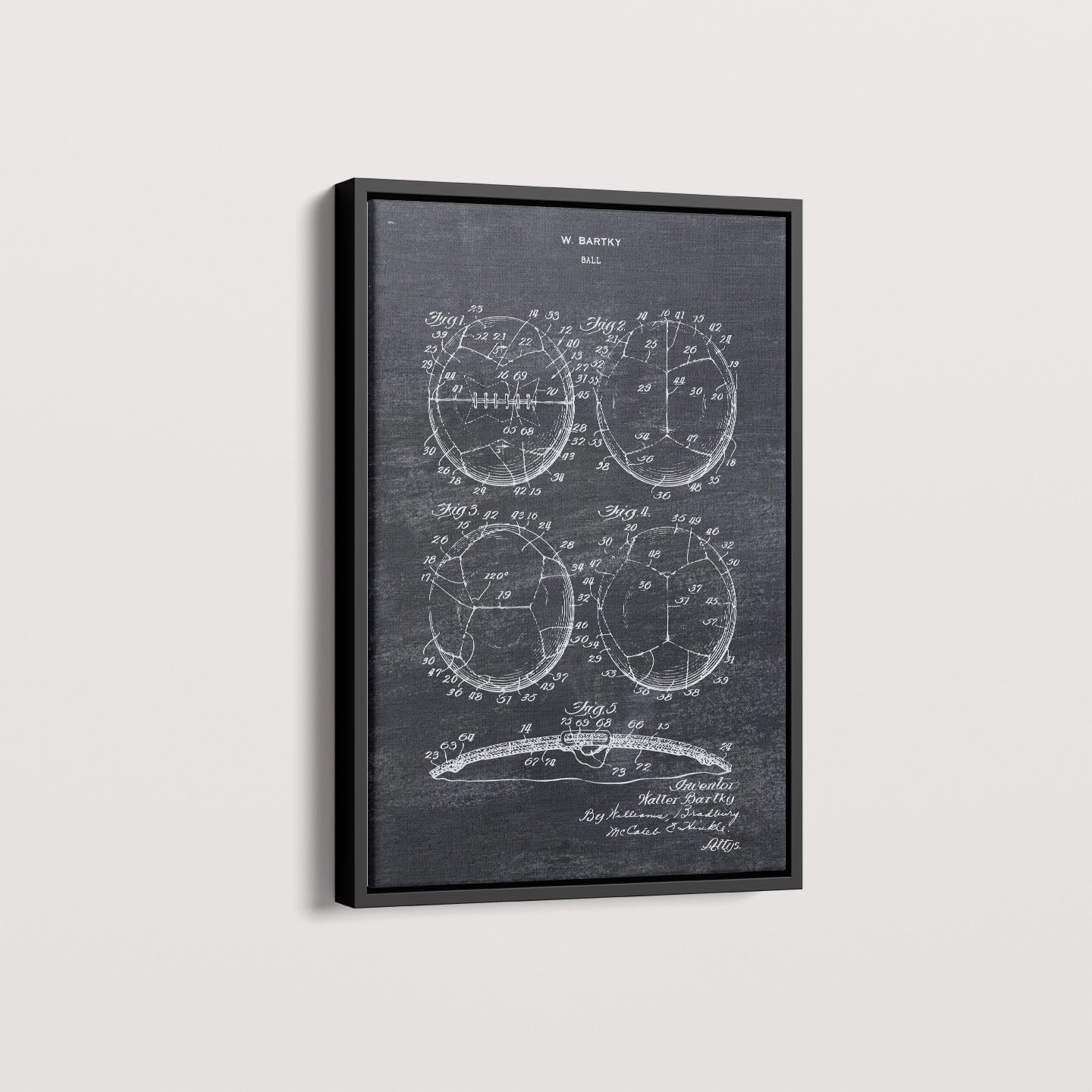 Quadro Patente Bola de Futebol