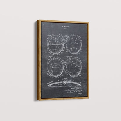 Quadro Patente Bola de Futebol