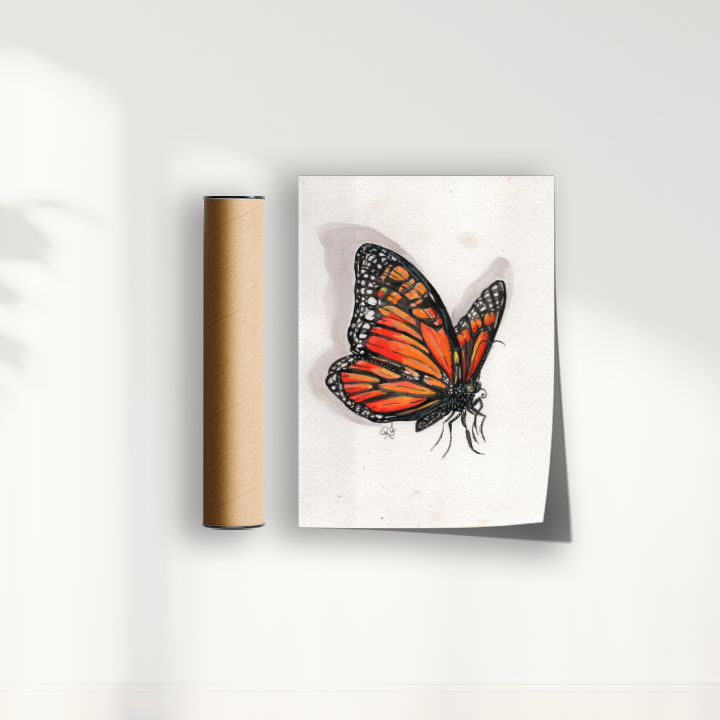 Quadro Borboleta I por aquarelando