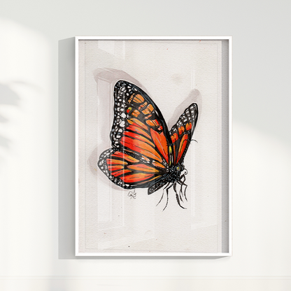 Quadro Borboleta I por aquarelando
