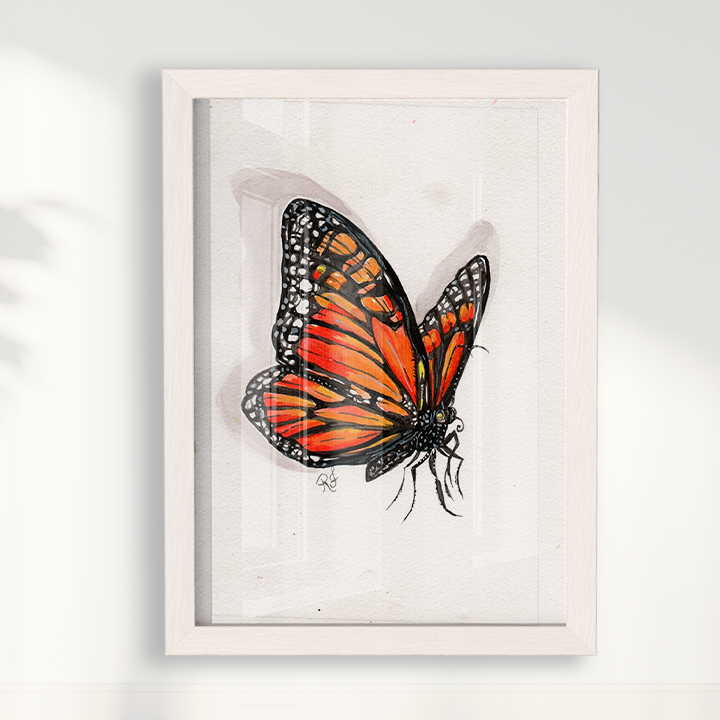 Quadro Borboleta I por aquarelando