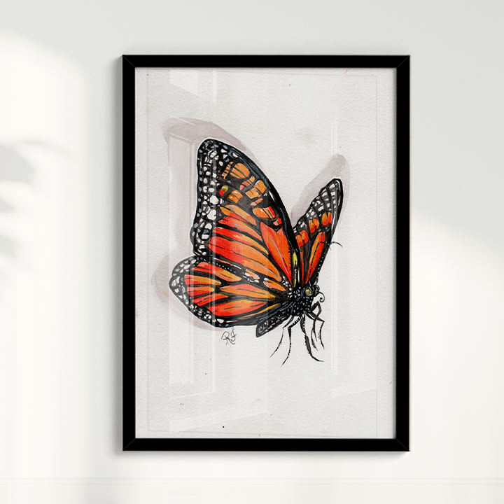 Quadro Borboleta I por aquarelando