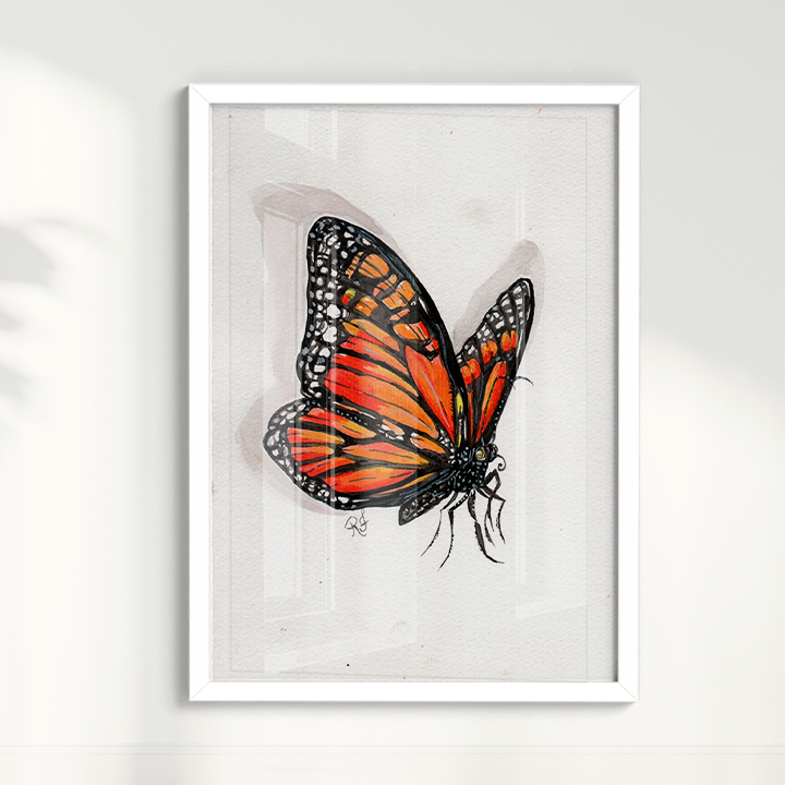 Quadro Borboleta I por aquarelando