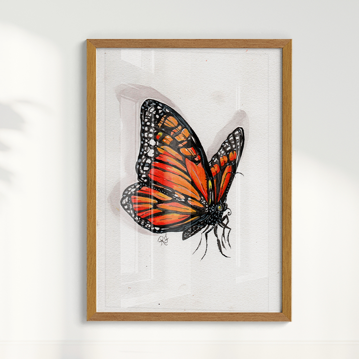 Quadro Borboleta I por aquarelando