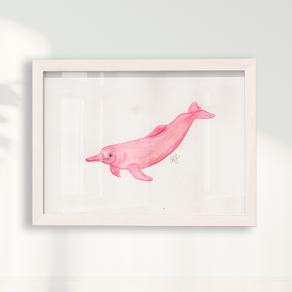 Quadro Boto cor de rosa por Rayana Karoline