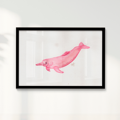 Quadro Boto cor de rosa por Rayana Karoline