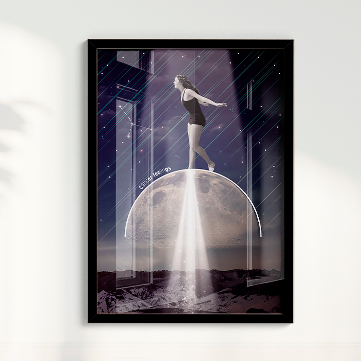 Quadro Signos - Câncer Feelings por Joana Petribú