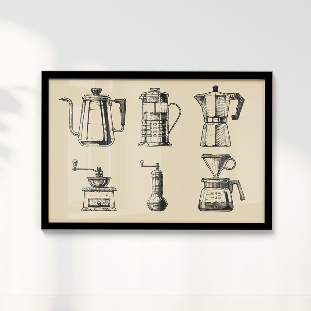 Quadro Preparação do Café