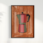 Quadro Cafeteira por aquarelando
