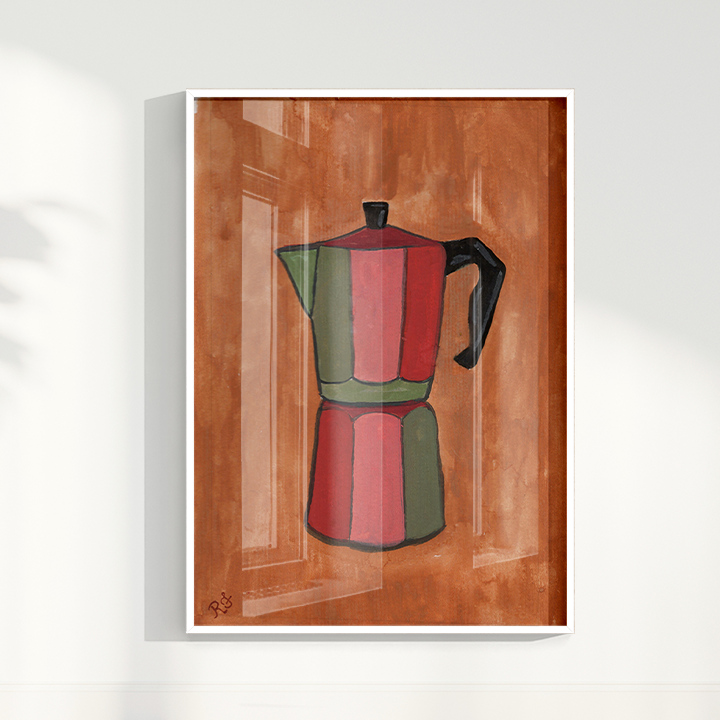 Quadro Cafeteira por aquarelando