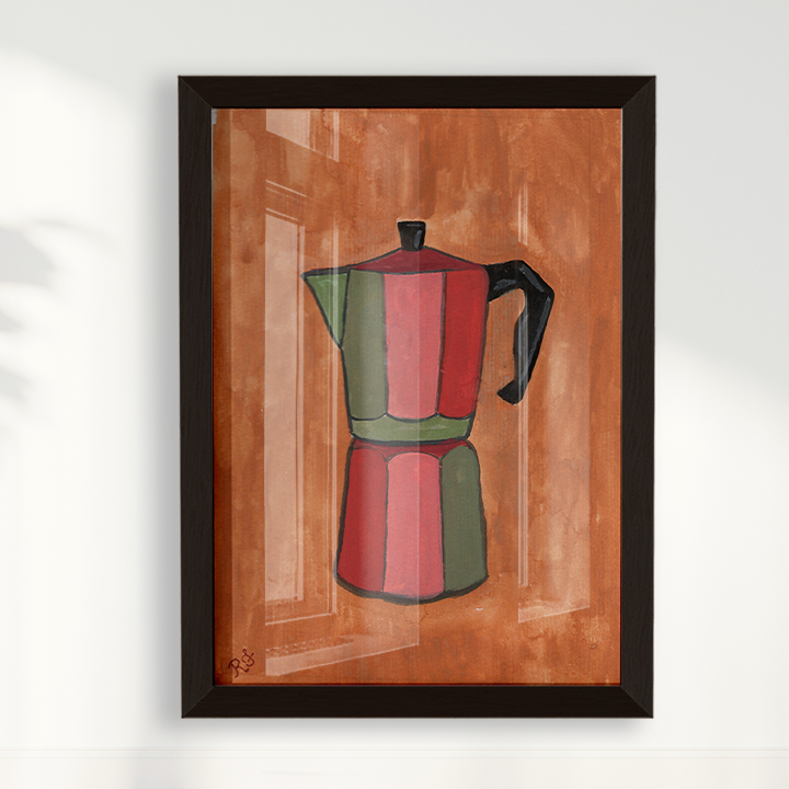 Quadro Cafeteira por aquarelando