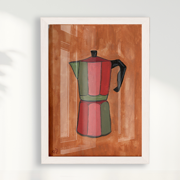 Quadro Cafeteira por aquarelando